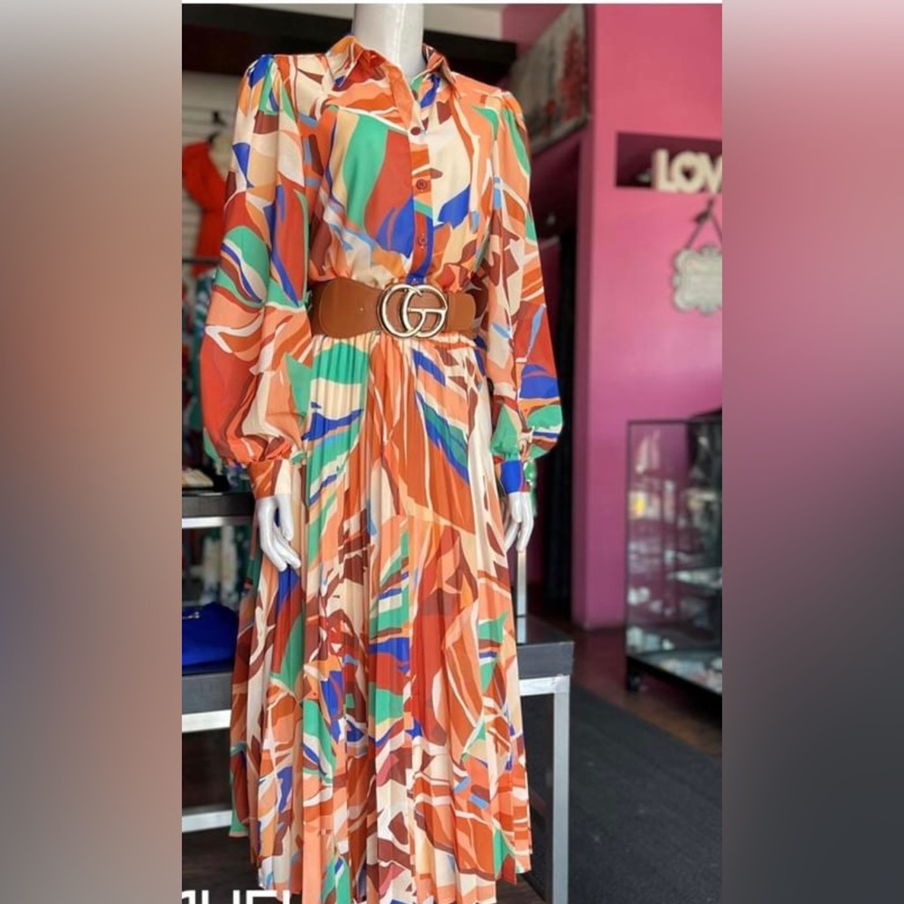Print Midi Dress